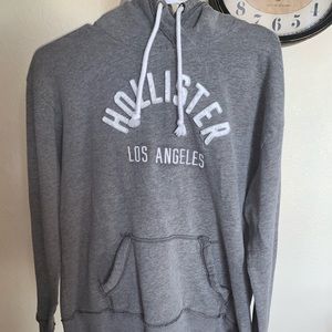 Grey Hollister sweatshirt/hoodie.
